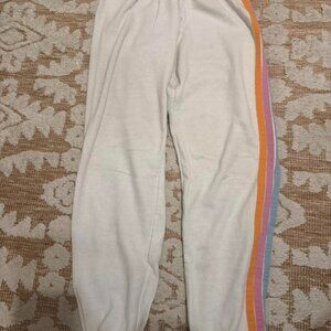RARE AVIATOR NATION EASTER STRIPE SWEATPANTS